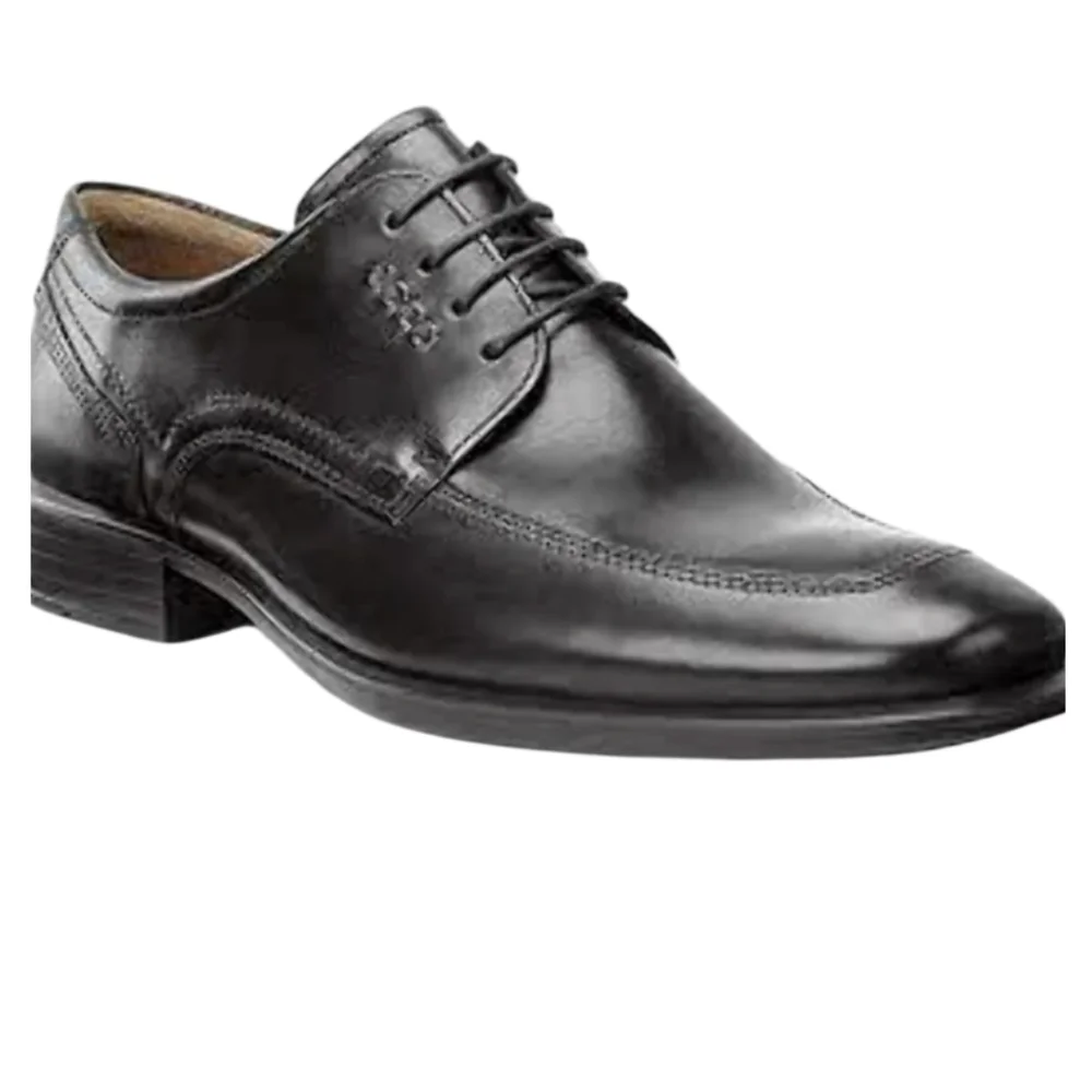 ECCO Mens Cairo Oxford Black Shoes Size 11 Or 11.5 (45) Lace Up Comfort Business